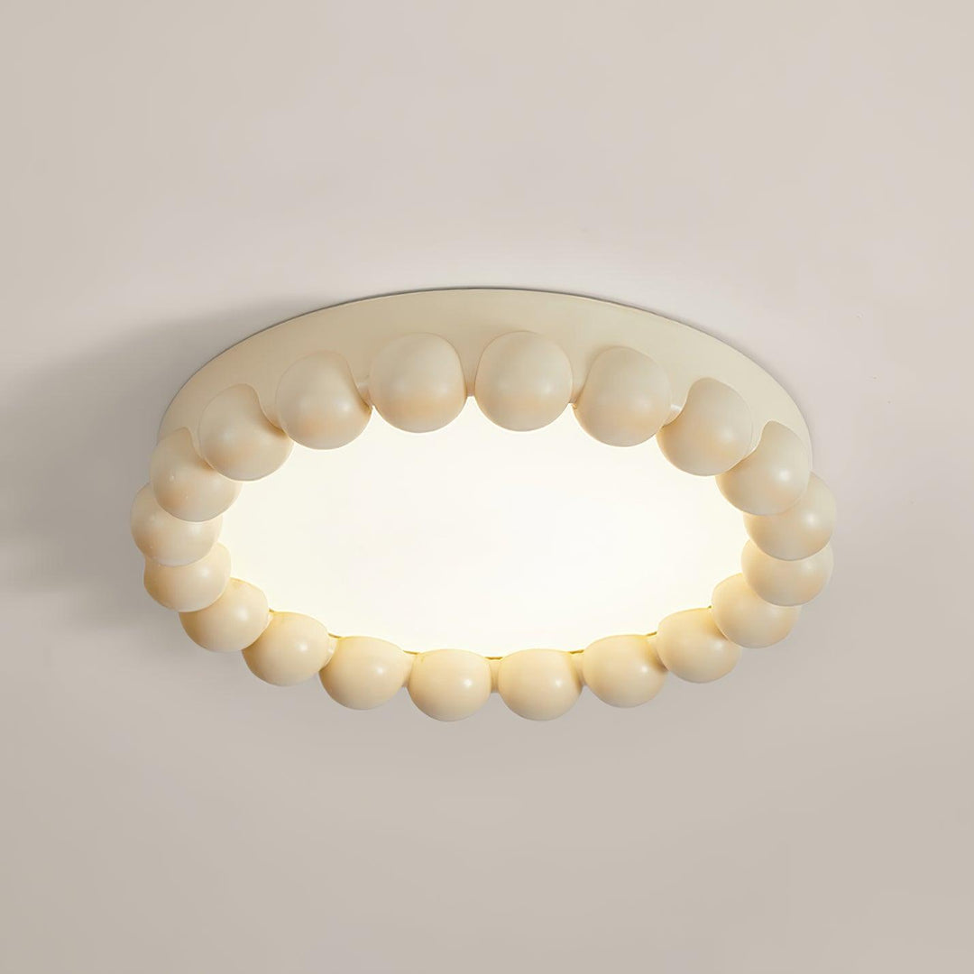 Beaded Resin LED Flush Mount