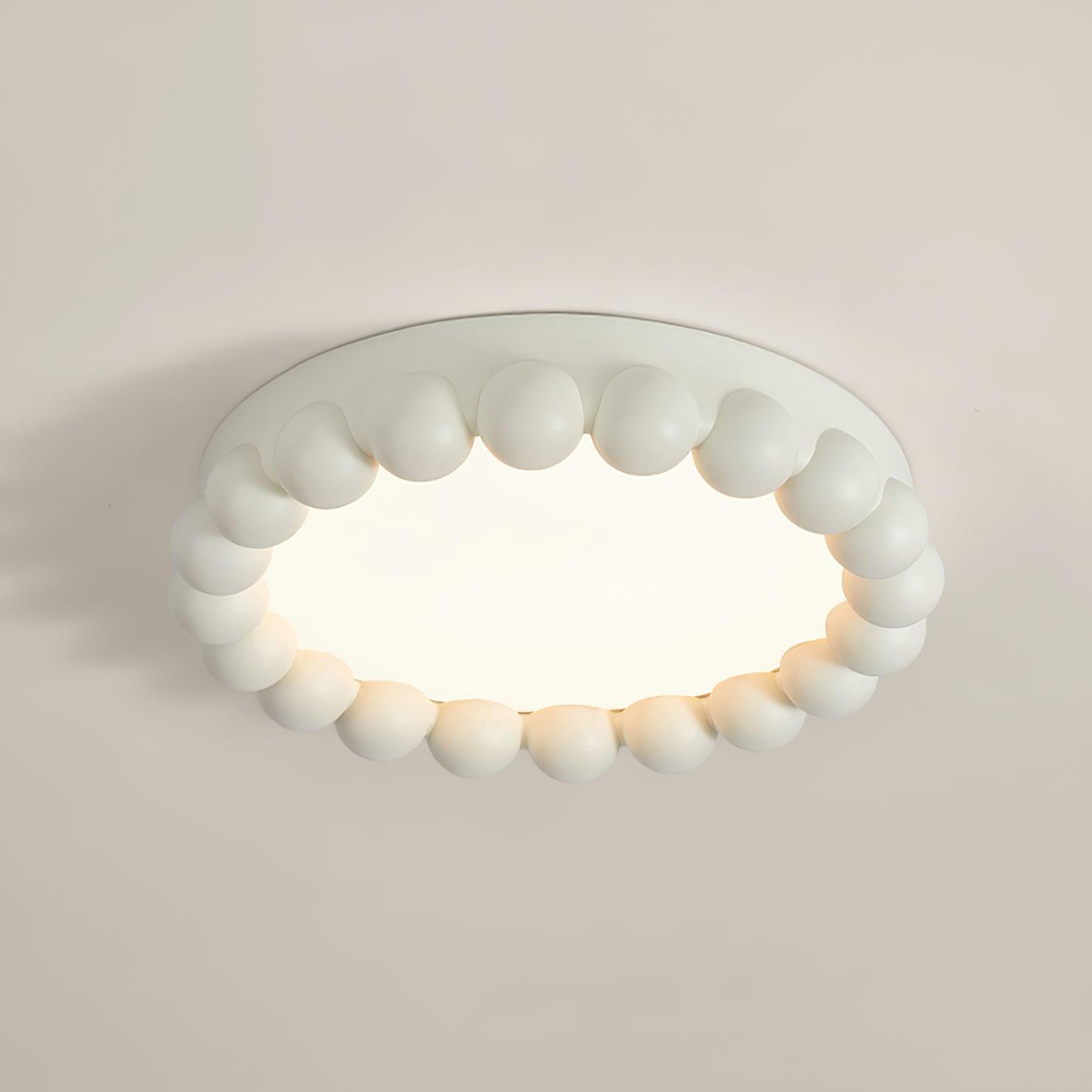 Beaded Resin LED Flush Mount