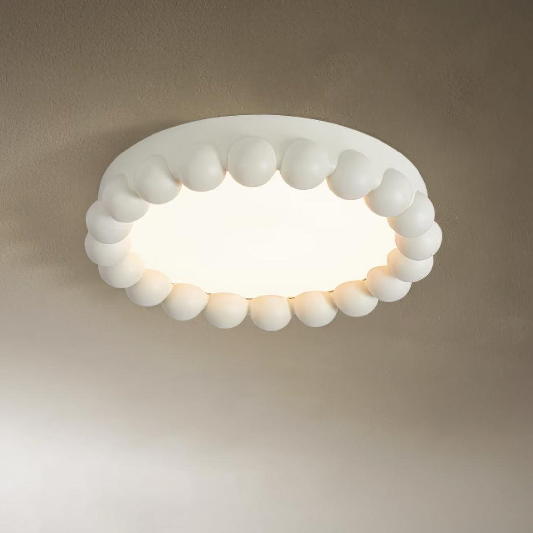 Beaded Resin LED Flush Mount