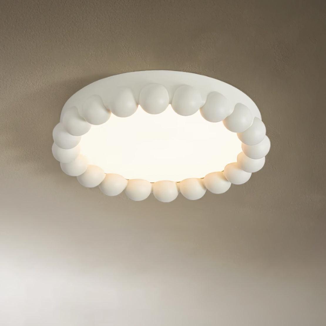 Beaded Resin LED Flush Mount
