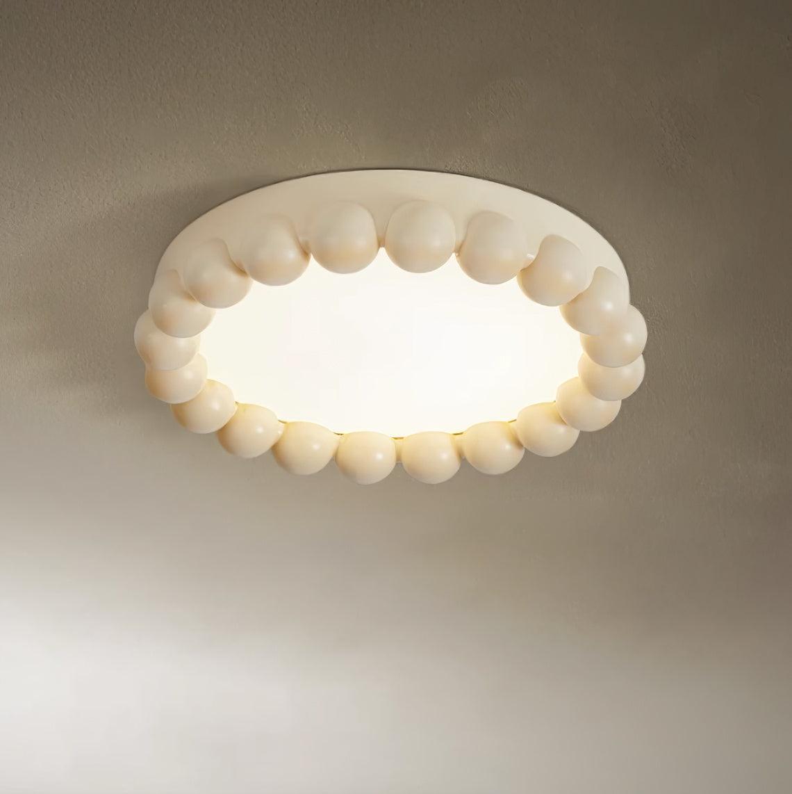 Beaded Resin LED Flush Mount
