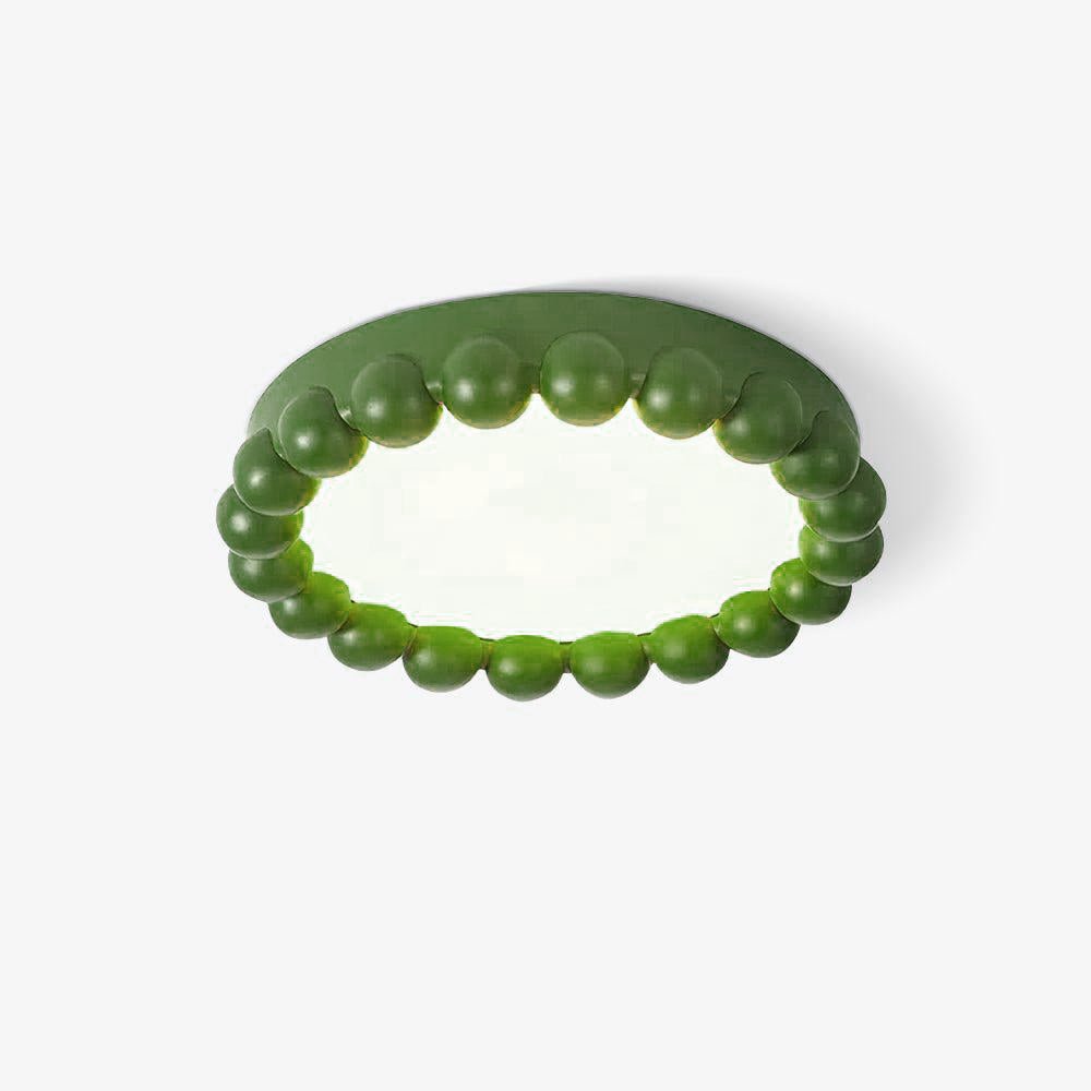Beaded Resin LED Flush Mount