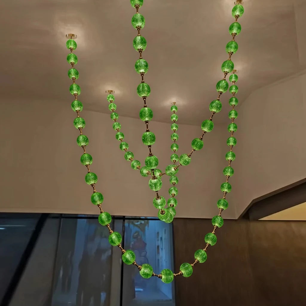 Beaded Strand Chandelier