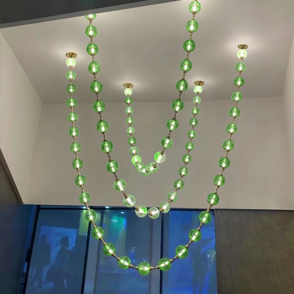Beaded Strand Chandelier