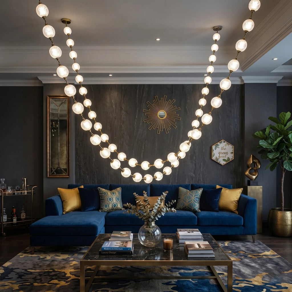 Beaded Strand Chandelier