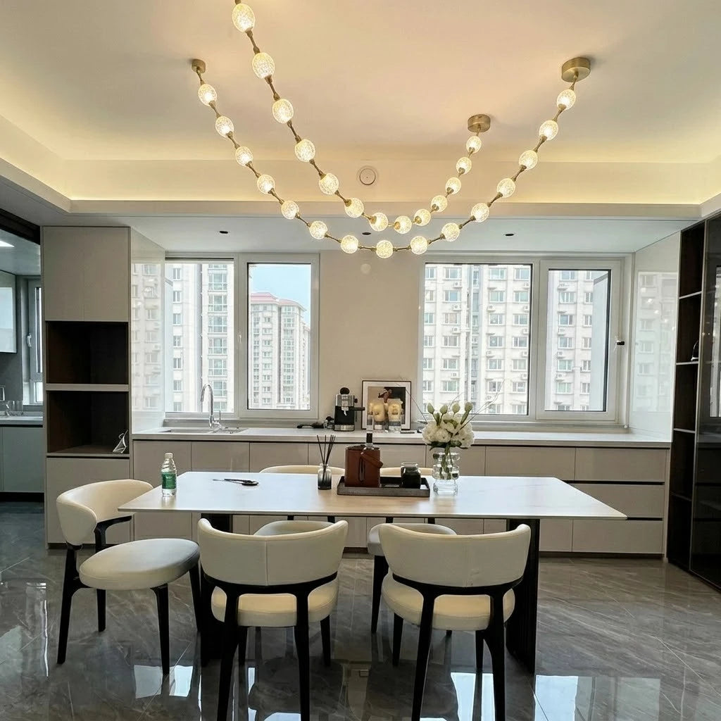 Beaded Strand Chandelier