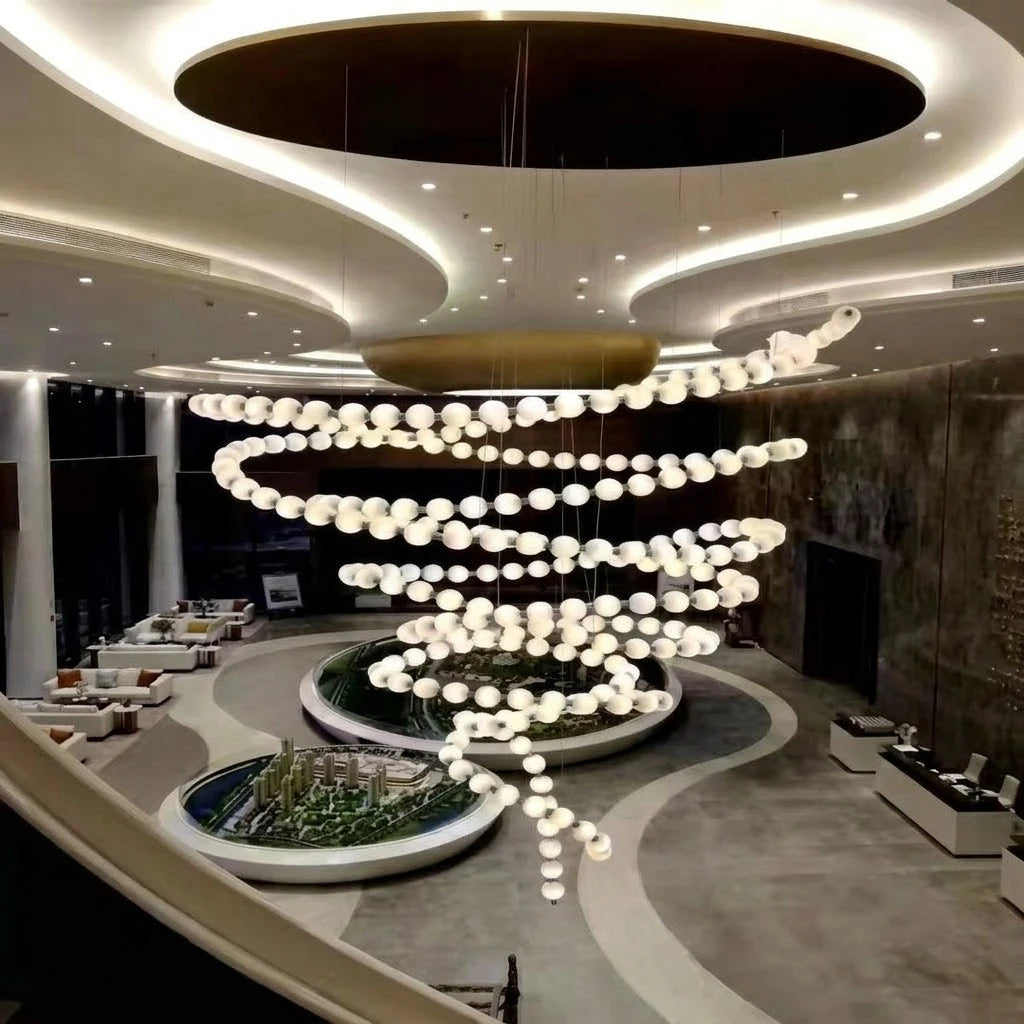 Beaded Strand Chandelier