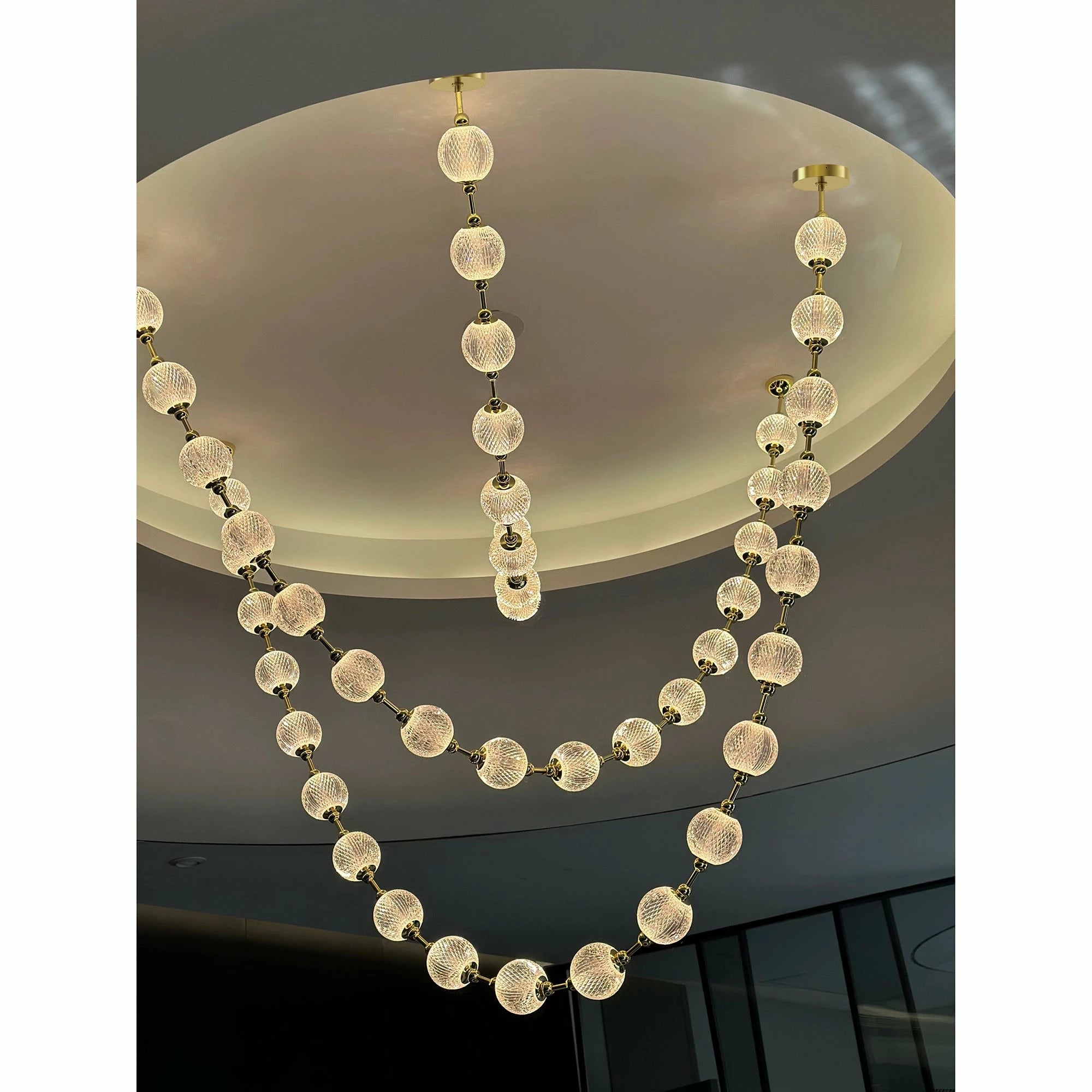 Beaded Strand Chandelier