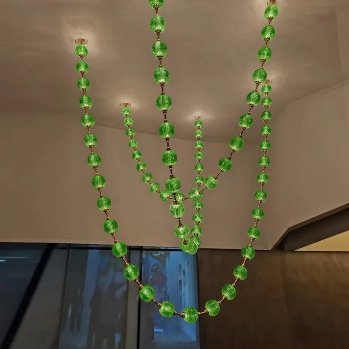Beaded Strand Chandelier