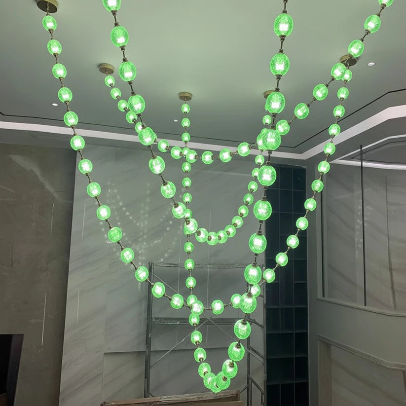 Beaded Strand Chandelier