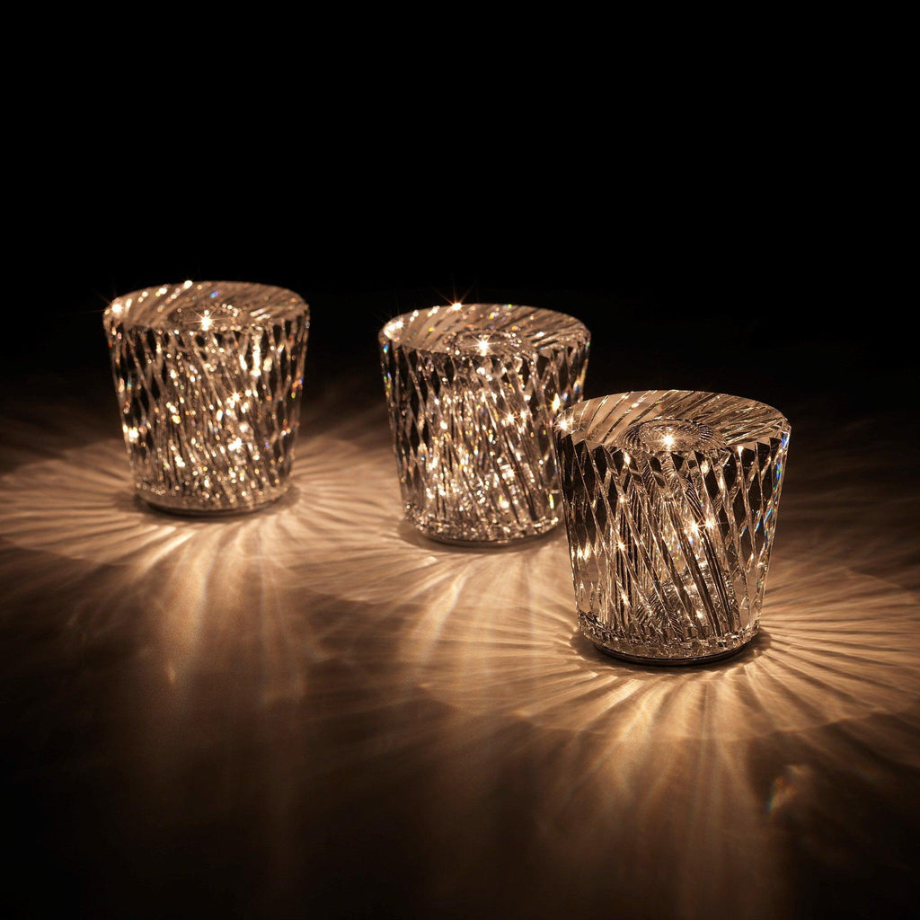 Becrux Crystal Cordless Table Lamp