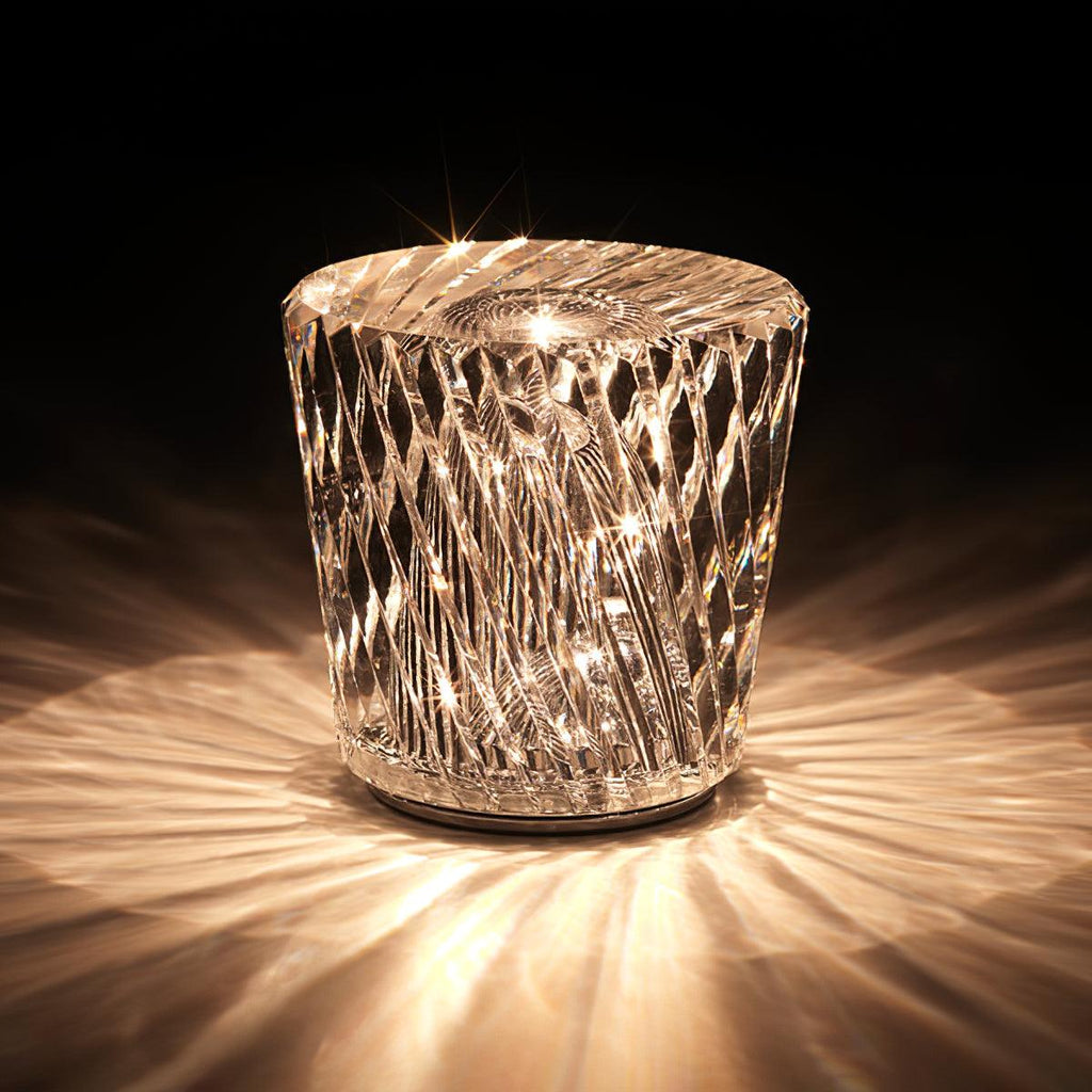 Becrux Crystal Cordless Table Lamp
