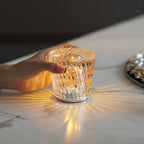 Becrux Crystal Cordless Table Lamp
