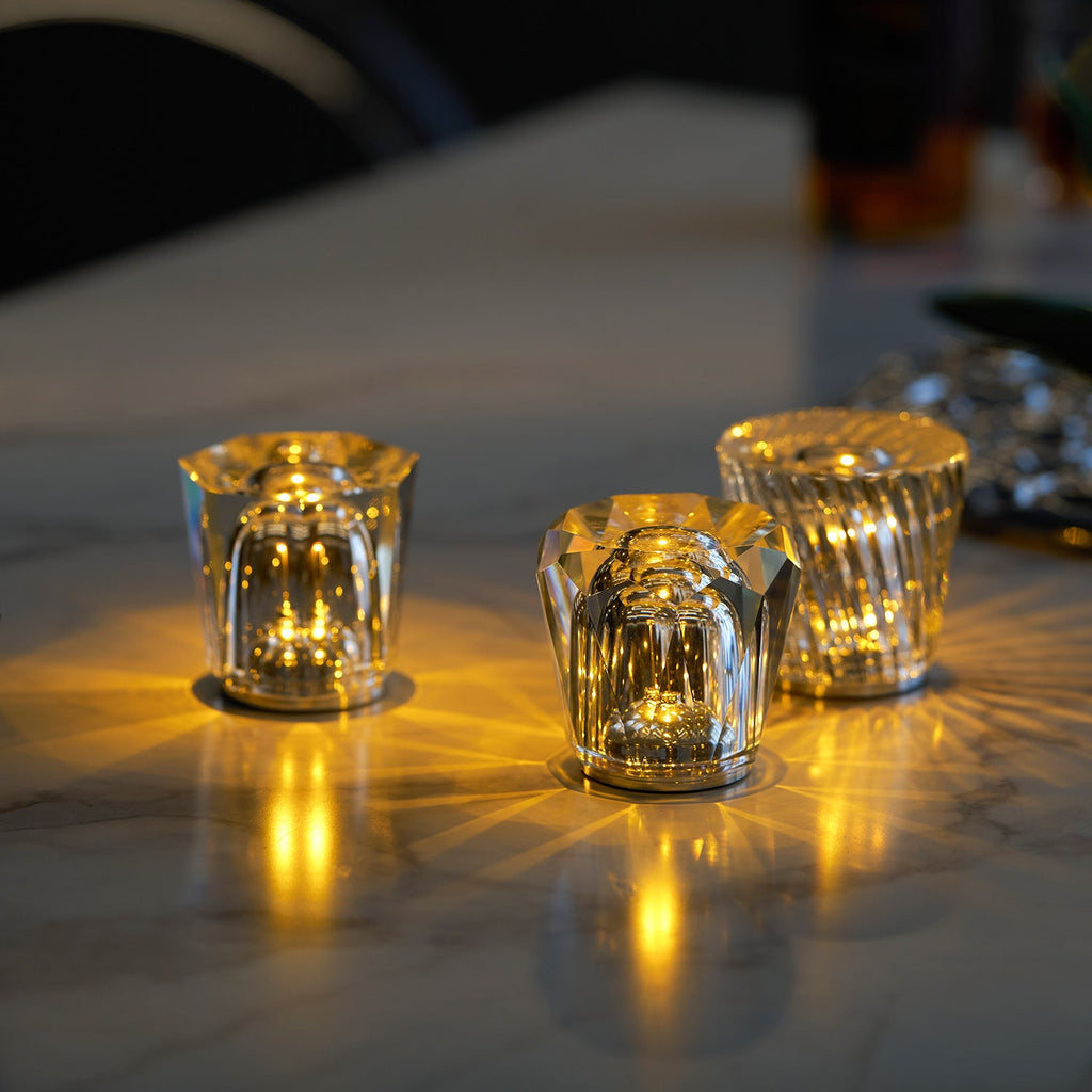 Becrux Crystal Cordless Table Lamp