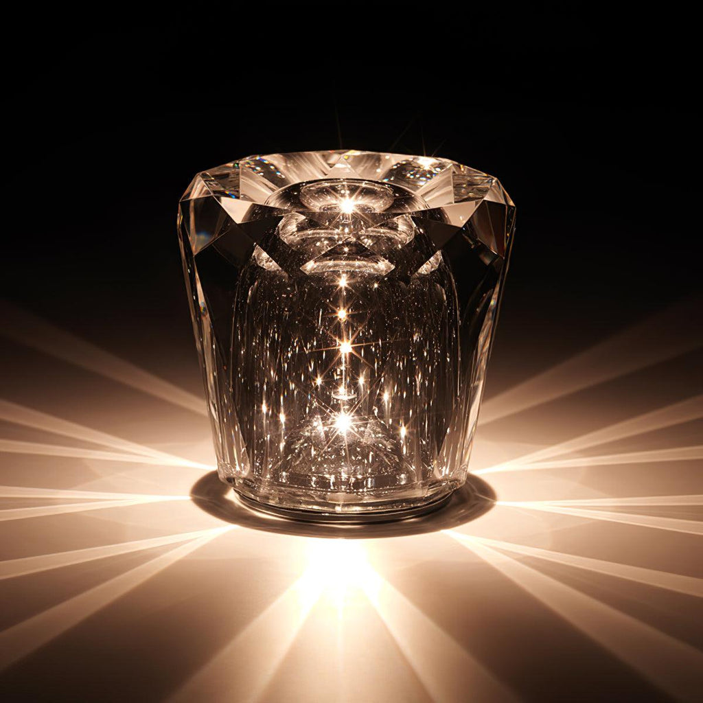 Becrux Crystal Cordless Table Lamp
