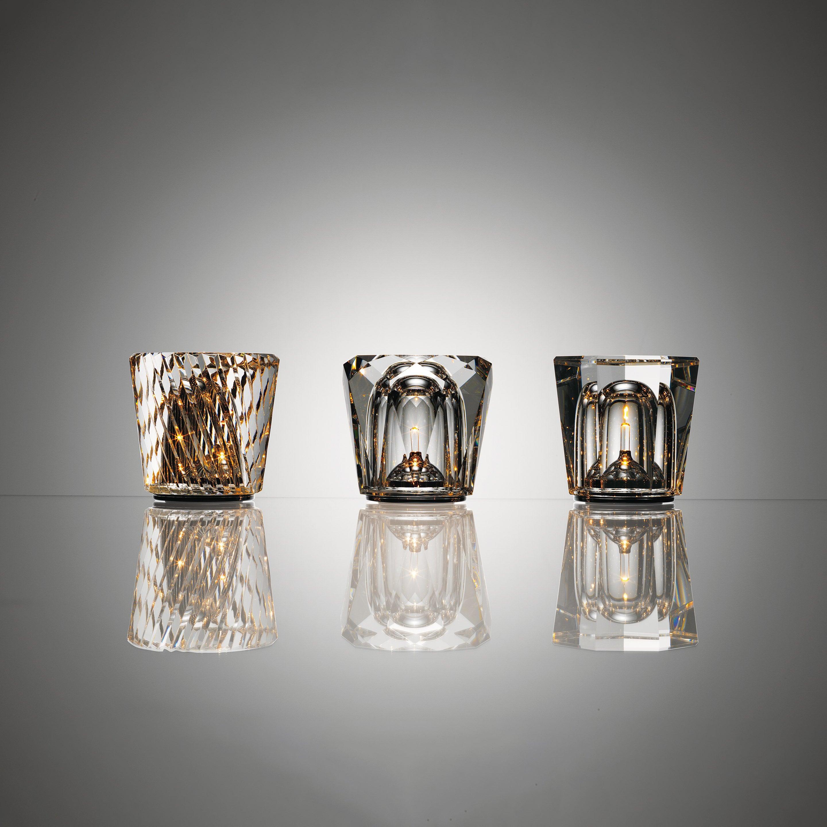 Becrux Crystal Cordless Table Lamp