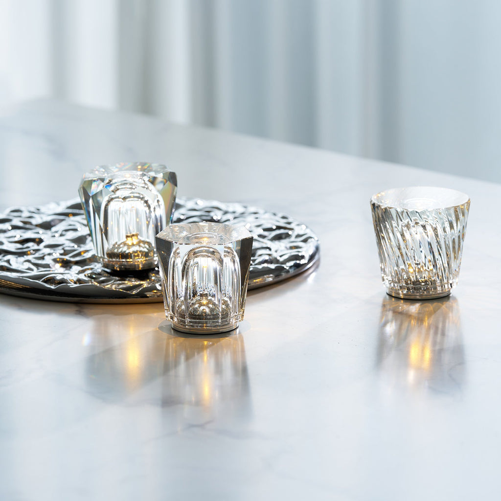 Becrux Crystal Cordless Table Lamp