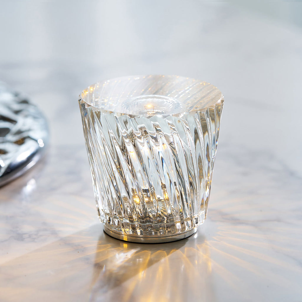 Becrux Crystal Cordless Table Lamp