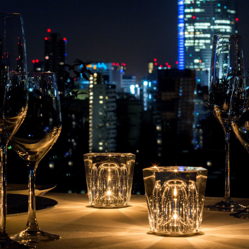 Becrux Crystal Cordless Table Lamp