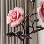 Blush Glass Rattan Sphere Pendant