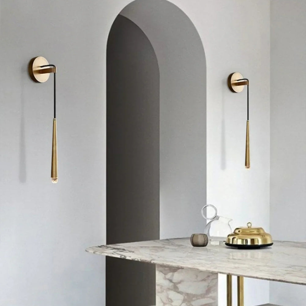 Brass Spinal Tube Wall Lamp
