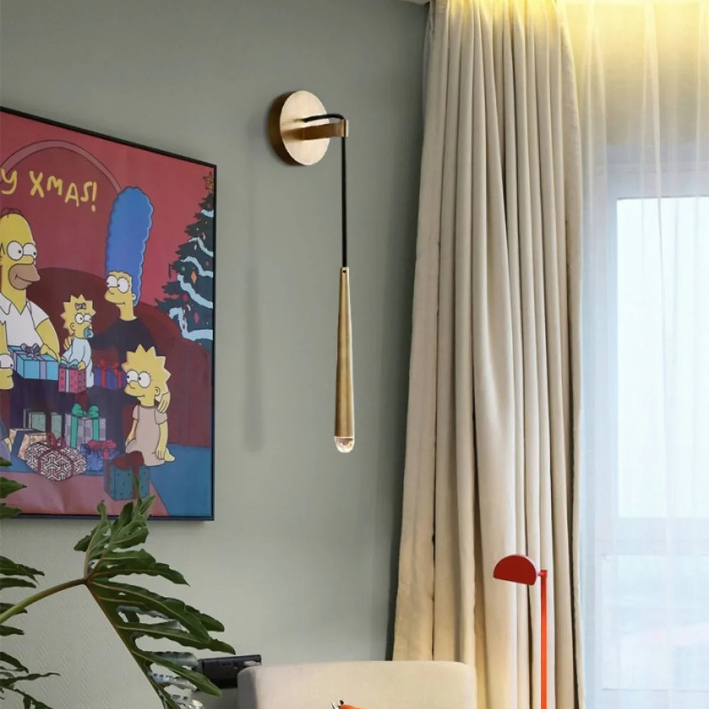 Brass Spinal Tube Wall Lamp