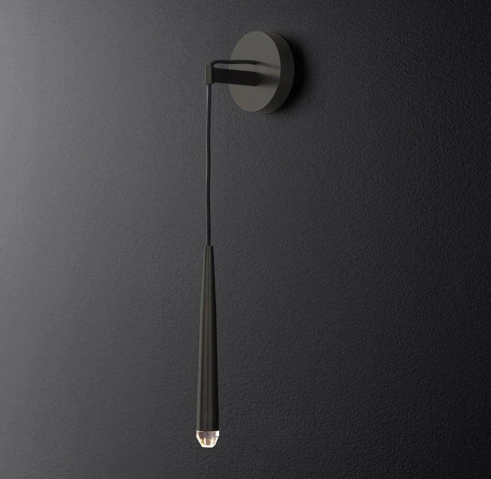 Wandleuchte Messing-Spinal-Röhre