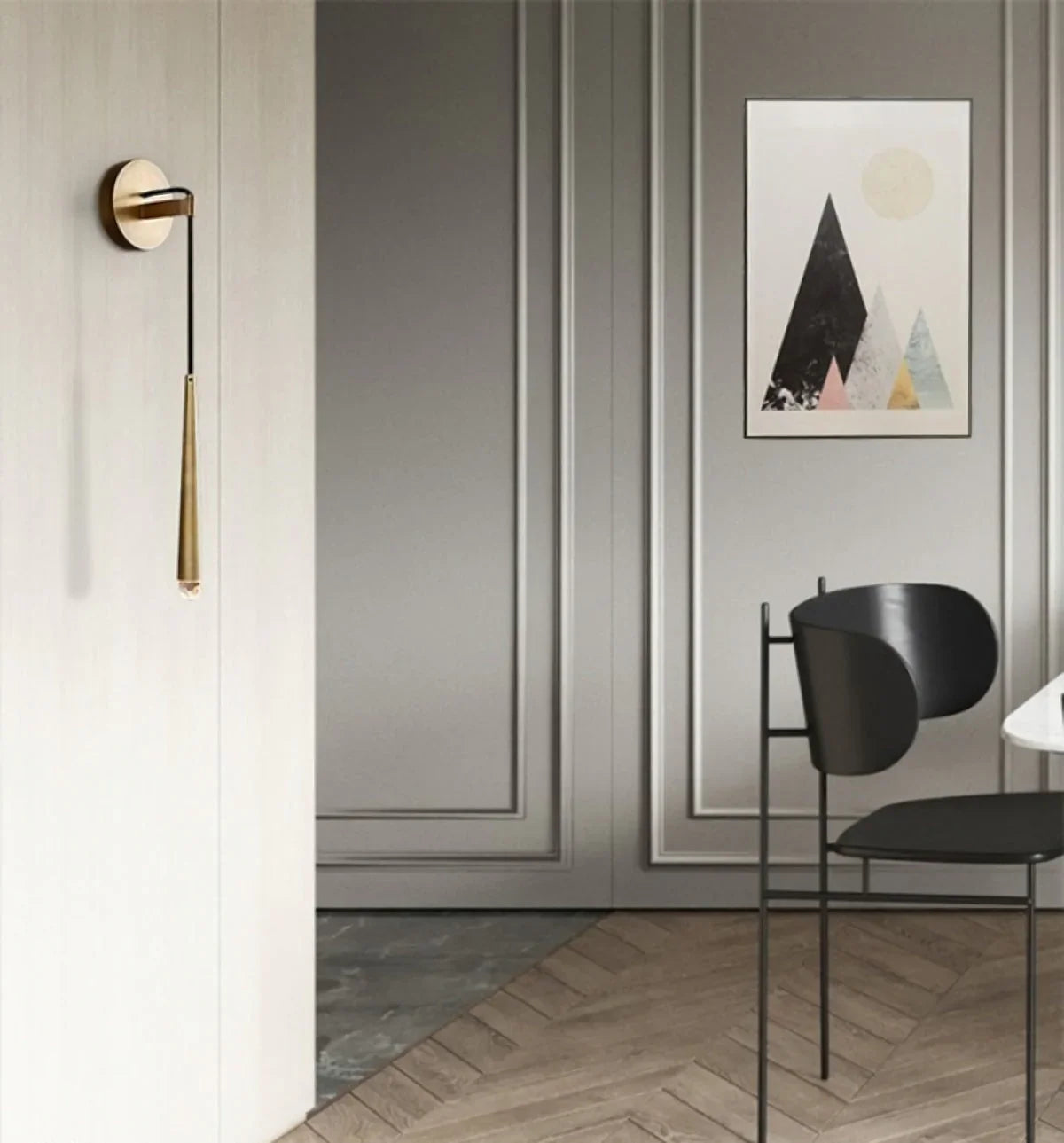 Brass Spinal Tube Wall Lamp