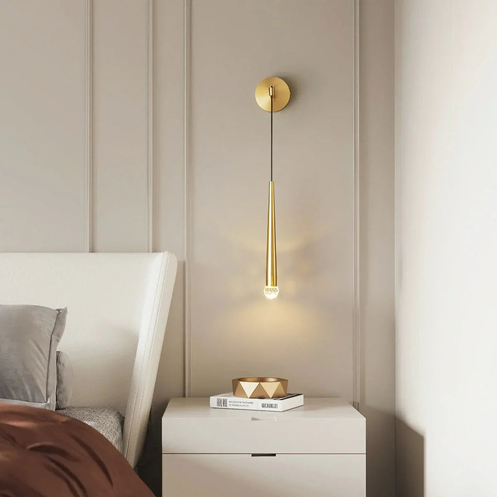 Brass Spinal Tube Wall Lamp