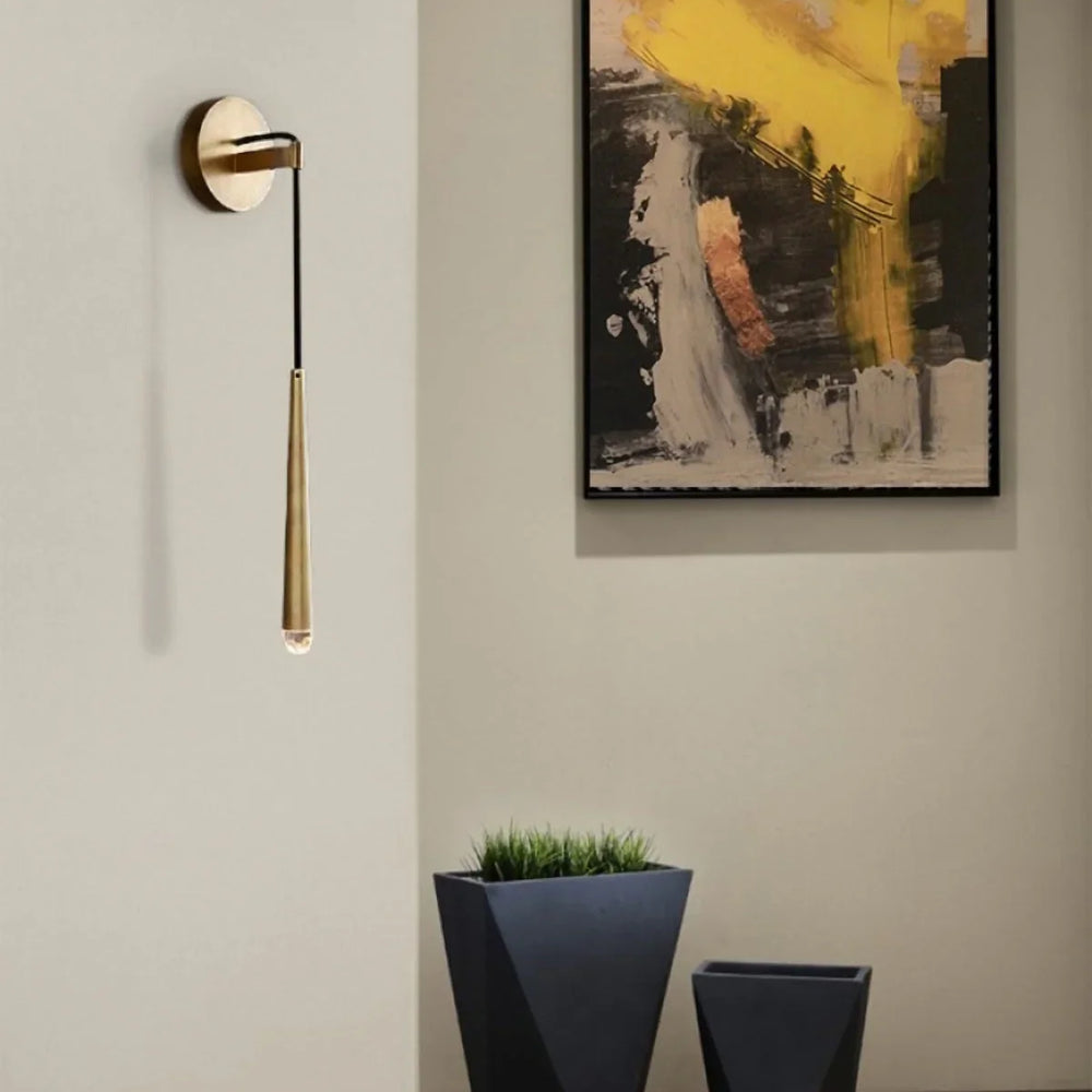 Brass Spinal Tube Wall Lamp