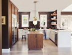 Modern Disc and Globe Pendant Light in Contemporary Kitchen