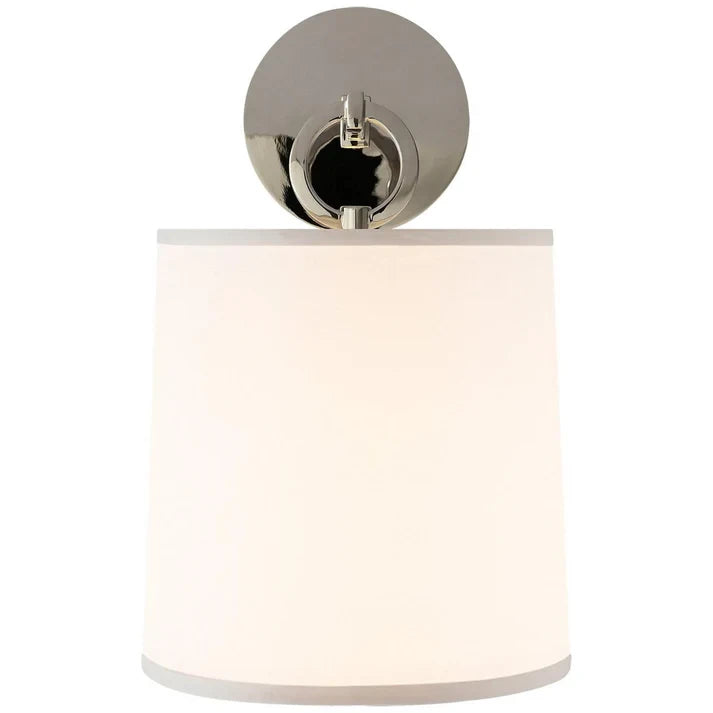 Brass & Linen Hoop Sconce