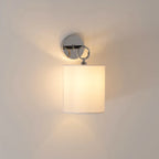 Brass & Linen Hoop Sconce