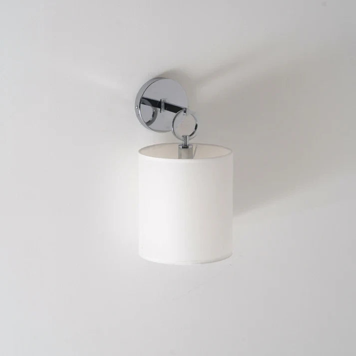 Brass & Linen Hoop Sconce