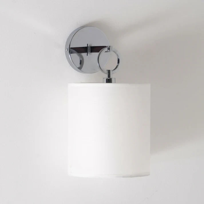 Brass & Linen Hoop Sconce