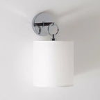 Brass & Linen Hoop Sconce