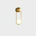 Brass Orb Wall Sconce