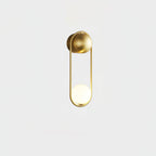 Brass Orb Wall Sconce