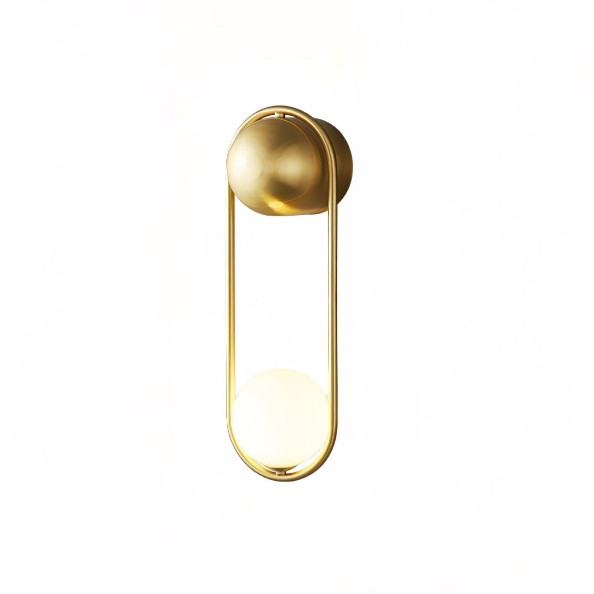 Brass Orb Wall Sconce