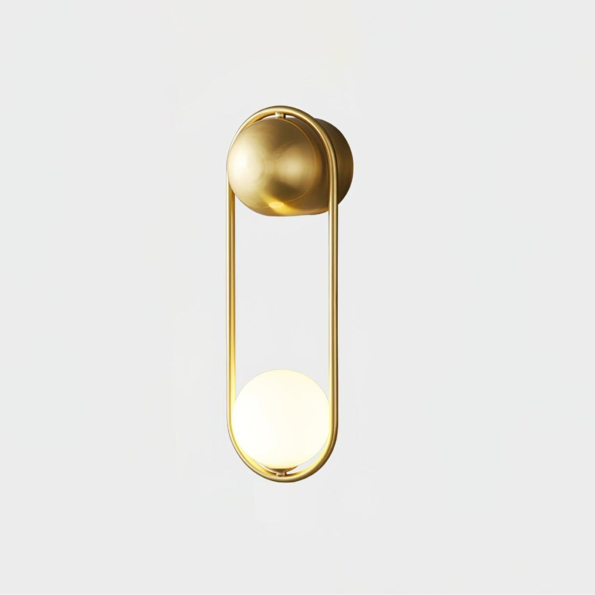 Brass Orb Wall Sconce