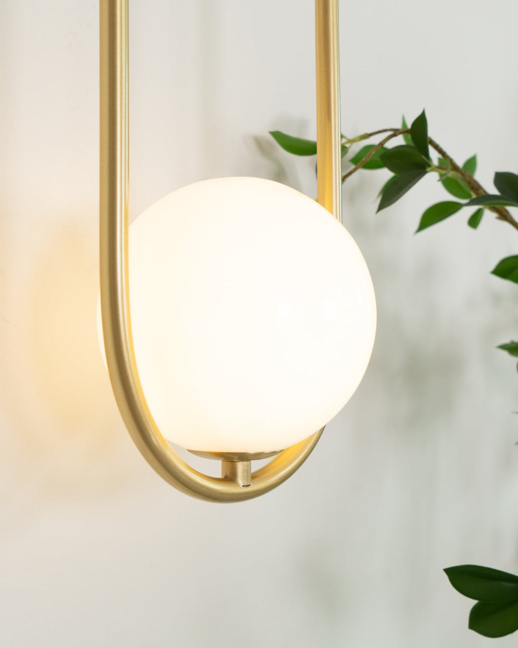 Brass Orb Wall Sconce
