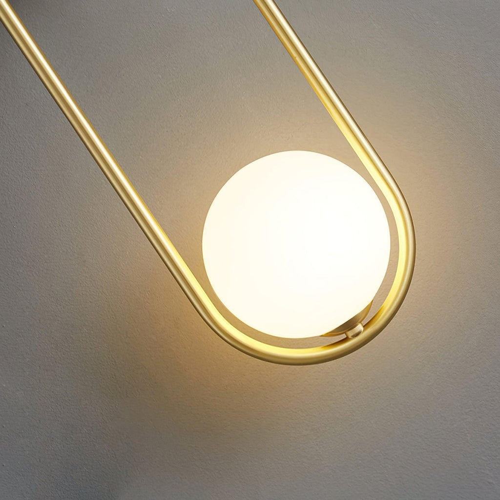 Brass Orb Wall Sconce