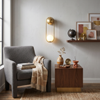 Brass Orb Wall Sconce