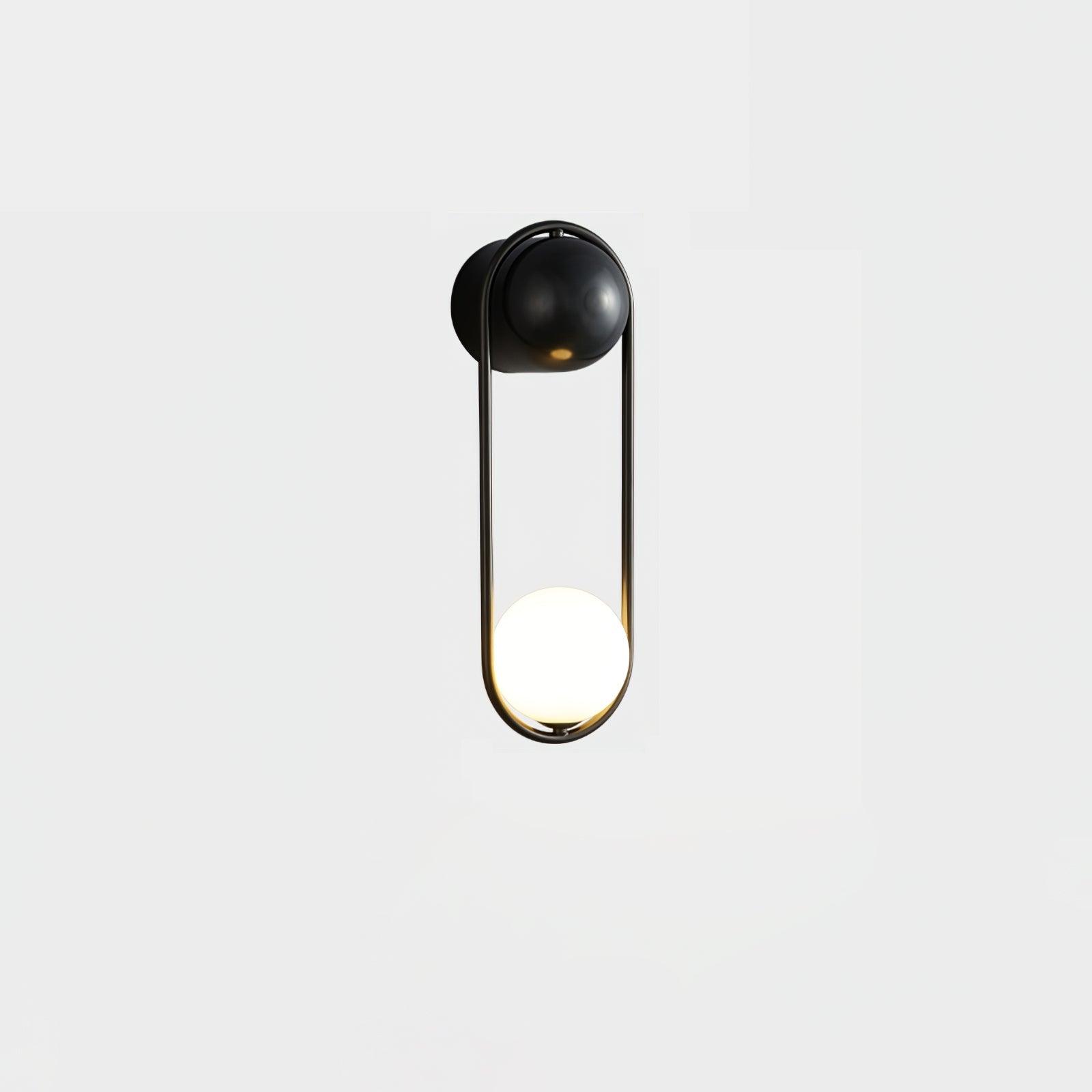 Brass Orb Wall Sconce