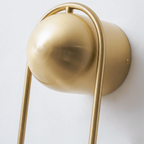 Brass Orb Wall Sconce