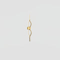 Brass and Silica Gel Linear Sconce
