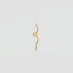 Brass and Silica Gel Linear Sconce