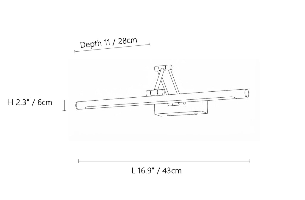 Brillan Frame Rechargeable Wall Light