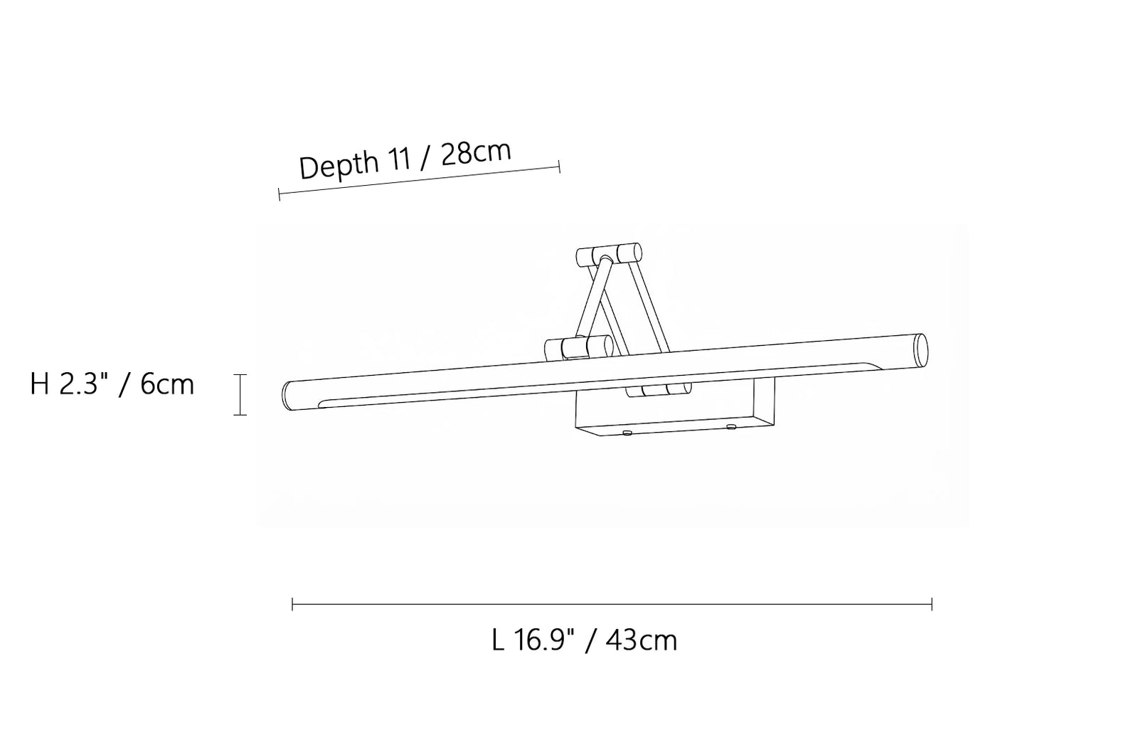 Brillan Frame Rechargeable Wall Light