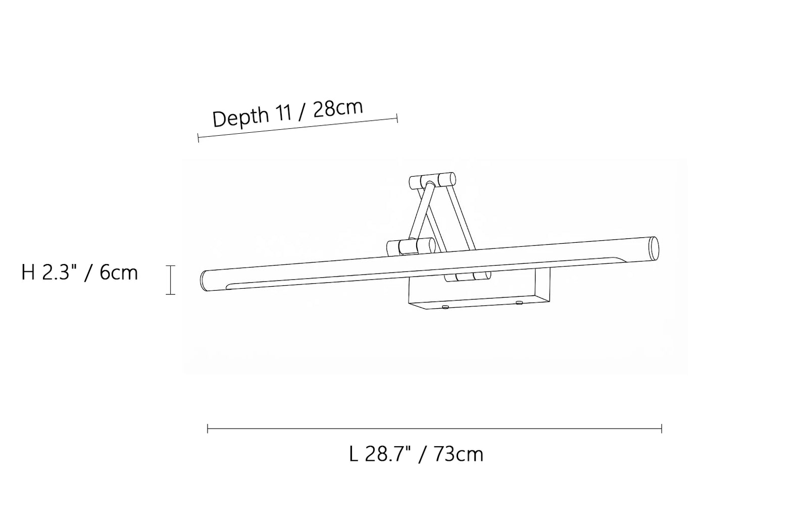 Brillan Frame Rechargeable Wall Light
